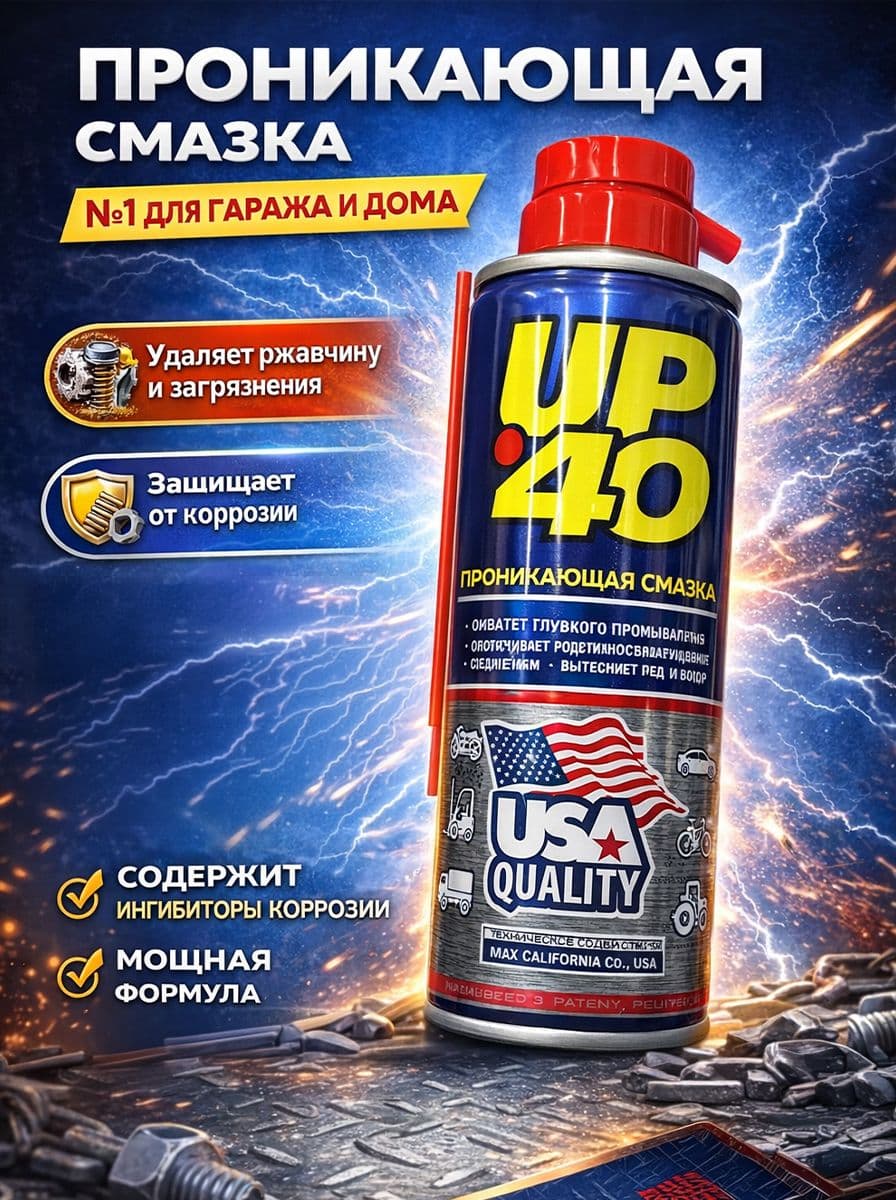 Смазка автомобильная Проникающая CityUp UP-40, 100 мл