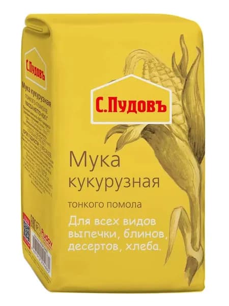 Мука С.Пудовъ кукурузная 450 г
