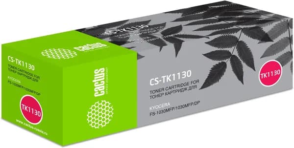 Картридж Cactus CS-TK1130, черный, для лазерного принтера