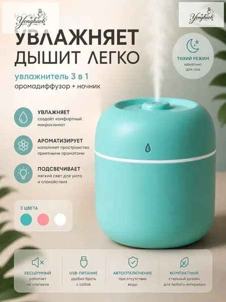 Увлажнитель воздуха mzm-20260610104602807_obr_11, бирюзовый