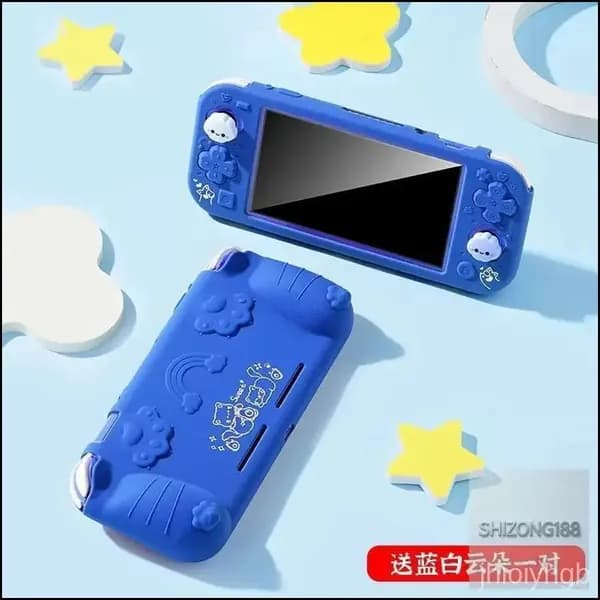 Качественный полуобъемный чехол с кошками для Nintendo Switch Lite