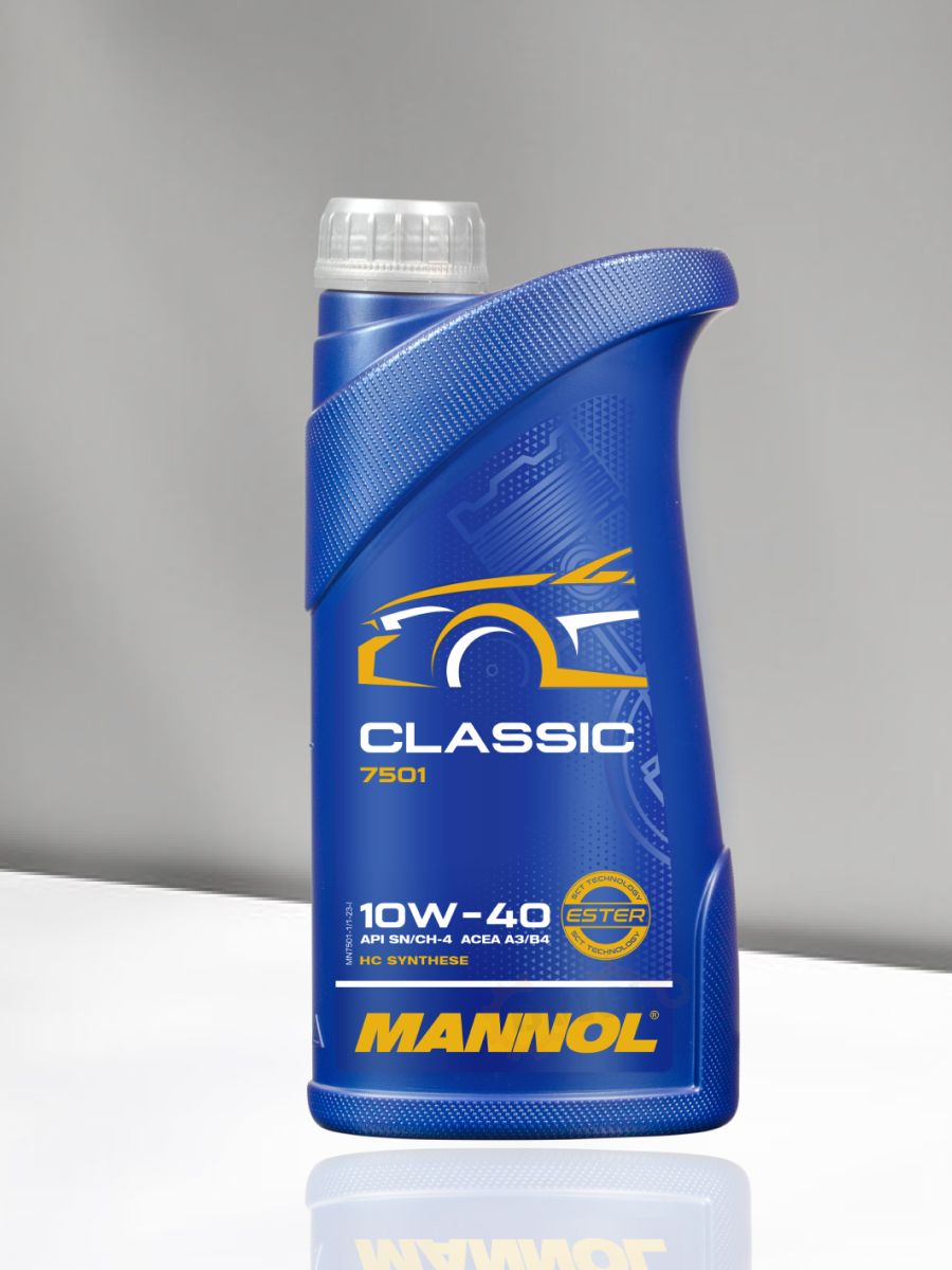 MANNOL Classic 10W-40 Масло моторное, Полусинтетическое, 1 л
