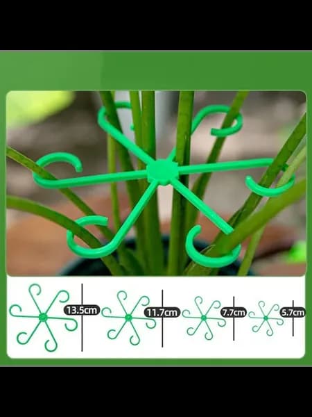 Пластиковые зажимы для растений, Green, 1set(4pcs)