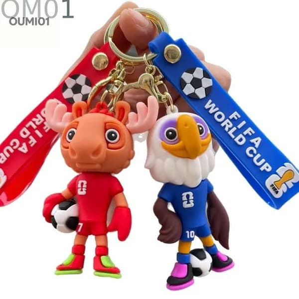Брелок с талисманом чемпионата мира по футболу 2026