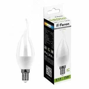 Светодиодная лампа 7W 230V E14 4000K на ветру,