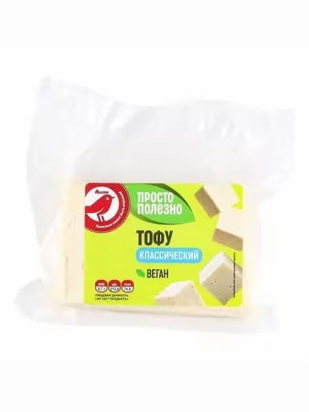 Растительный аналог сыра АШАН Красная птица Тофу классический БЗМЖ 250 г