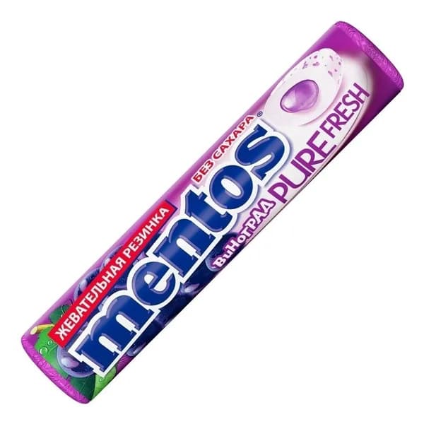 Жевательная резинка Mentos Pure Fresh Виноград 15,5 г