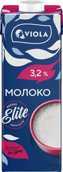 Молоко VIOLA UHT 3,2%, без змж, 1000г 2 шт.