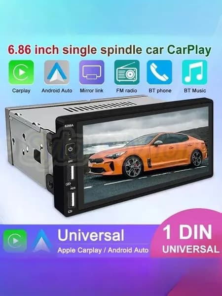 Устройство головное, диагональ: 6.8", 1 DIN, 0ГБ/4ГБ