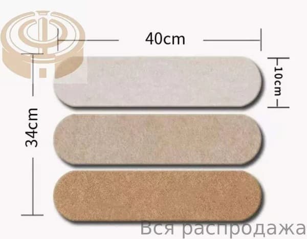 GEALFIS Пробковая доска 40x10 см натуральная, настенный органайзер для заметок и фото, крепление на кнопки и булавки