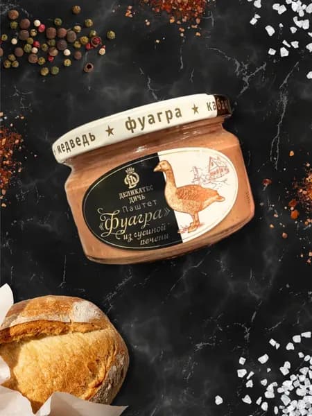 Паштет фуагра из Гусиной печени 200 грамм стекло