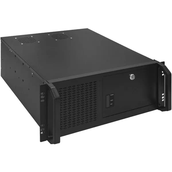 Серверный корпус 4U ExeGate EX244608RUS черный, ATX, 800 Вт, 2х8 см (в верхней крышке)
