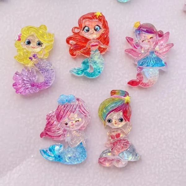 10pcs смола / Русалочка DIY украшения аксессуары
