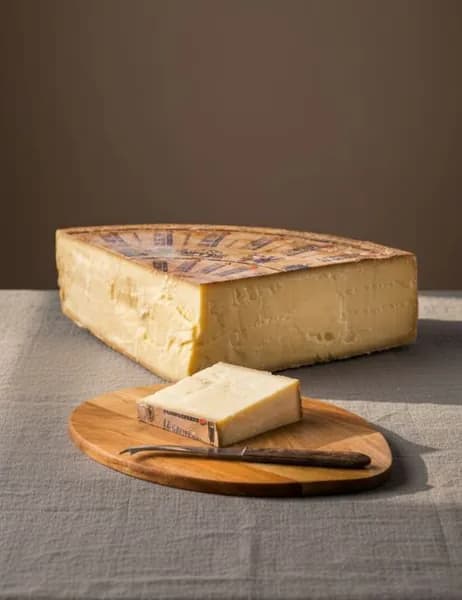 Сыр Грюйер пещерной выдержки 49% Margot Fromages S.A., твёрдый, 500 г, AOP, для фондю и сырной тарелки