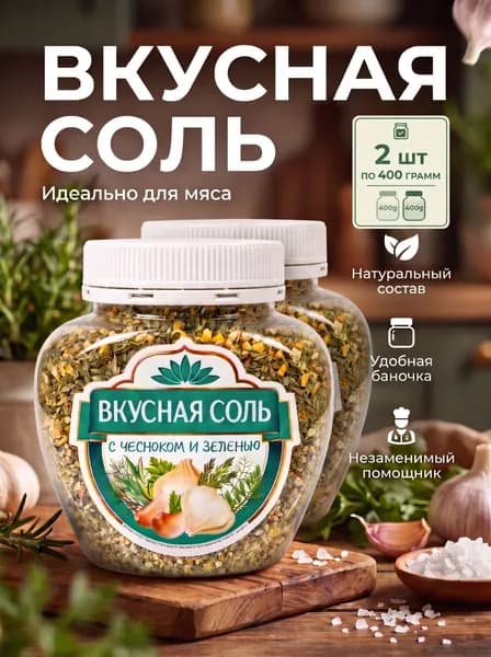 приправа вкусная с чесноком и зеленью