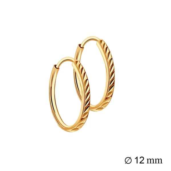 Золотые серьги DIAMANT-ONLINE 585 пробы