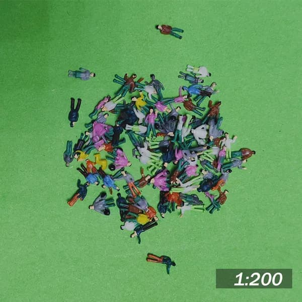 Набор миниатюрных пластиковых людей 100 шт.