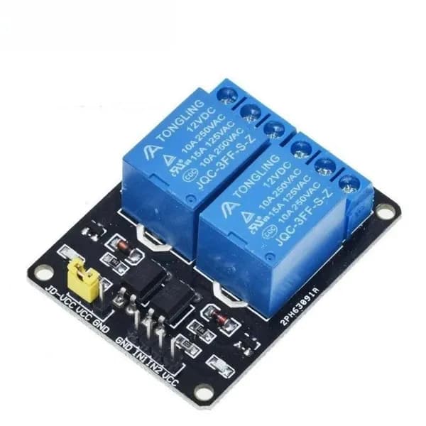 2-канальный релейный модуль 12 В с релейным выходом оптрона для Arduino