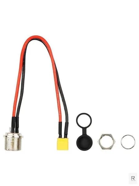 Гнездо зарядки для электросамоката Kugoo M2/M4/M4 pro/Max speed - разъём XT60, Цвет красный, черный
