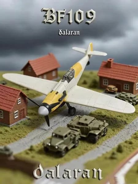 Самолет messerschmitt bf 109 1/48 Немецкая военная техника vs Ил-2,Сборная модель без клея,пластиковая-Dalaran