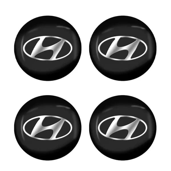 4 шт. накладки на центральные колпаки колес для автомобилей Hyundai i10, Elantra, Getz, Sonata, XG, Terracan, Tucson Coupe, Trajet, Matrix