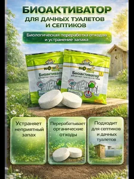 Биоактиватор для септиков выгребных ям и уличных туалетов