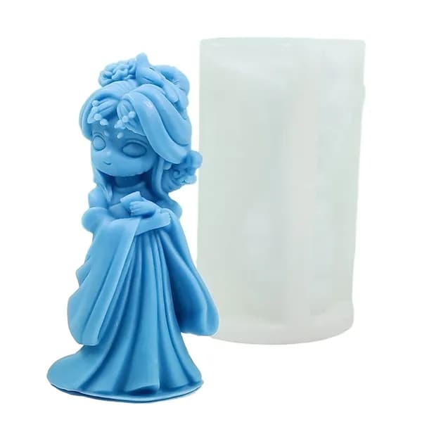 Силиконовая форма для свечей Древние куклы 3D