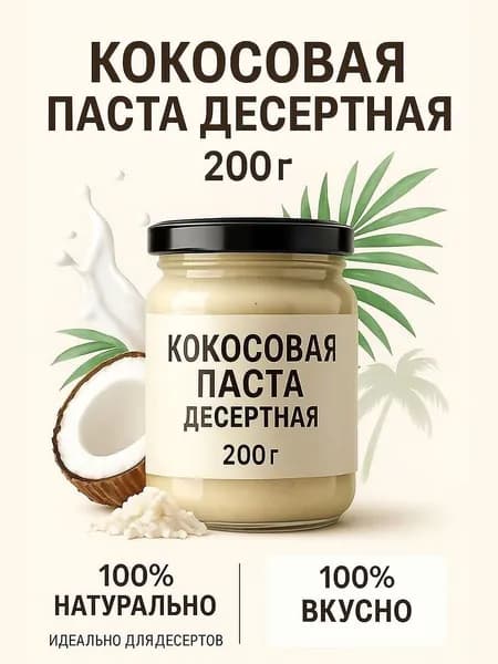 Кокосовая паста десертная 200г