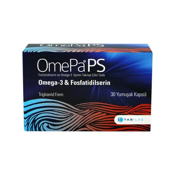 OmePa PS Биологически активная добавка к пище с фосфатидилсерином и омега-3, 30 мягких капсул