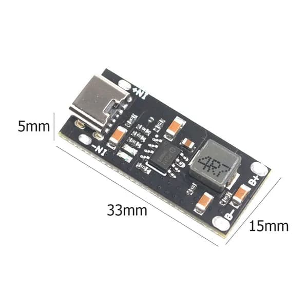 Плата зарядки Li-Po, 3 А, USB-C, выход 4,2 В