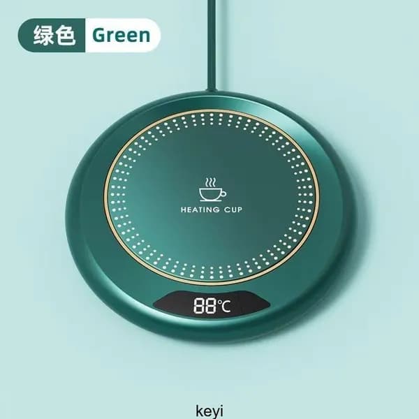 розовый Подогреватель для кружки с цифровым дисплеем, 3 температуры автоматическое отключение, антискользящая подставка, подарок для офиса и домарозовый