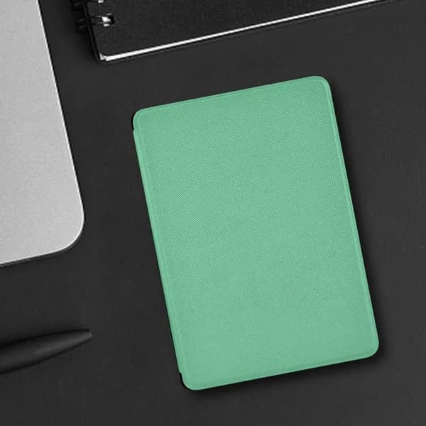 Чехол для Kindle Paperwhite 12 (2024) и Colorsoft Signature, зелёный, с автопробуждением и автоматическим сном