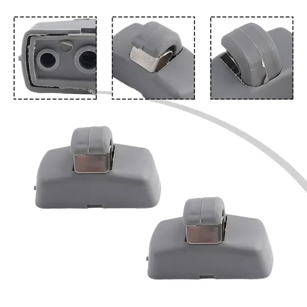2X Передние крючки для солнцезащитного козырька 3B0857561B для SKODA для Fabia 6Y для Octavia 1Z