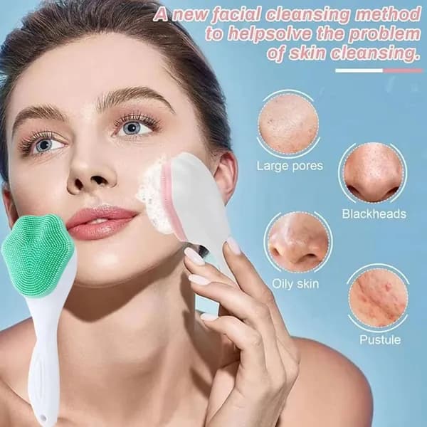 Силиконовая щетка для умывания лица Кошачья лапка
