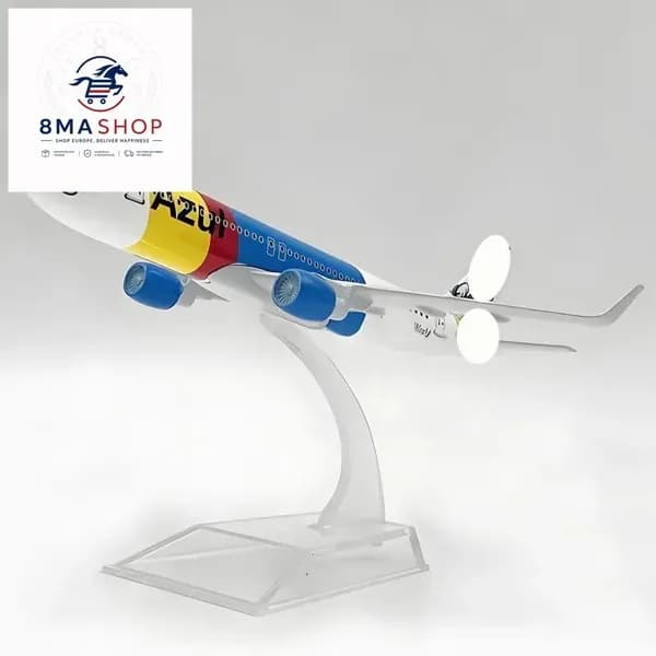 Металлическая Модель Самолета Azul Airlines Бразилия Аэробус 320, Масштаб 1:400, Синий