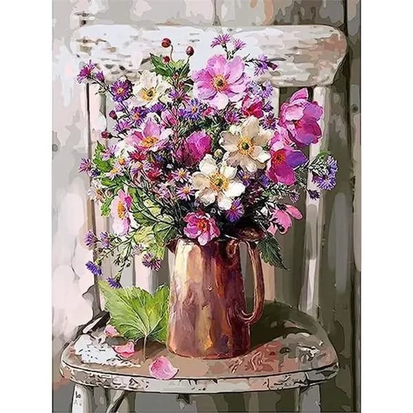 Алмазная мозаика на подрамнике 30х40cm Розы