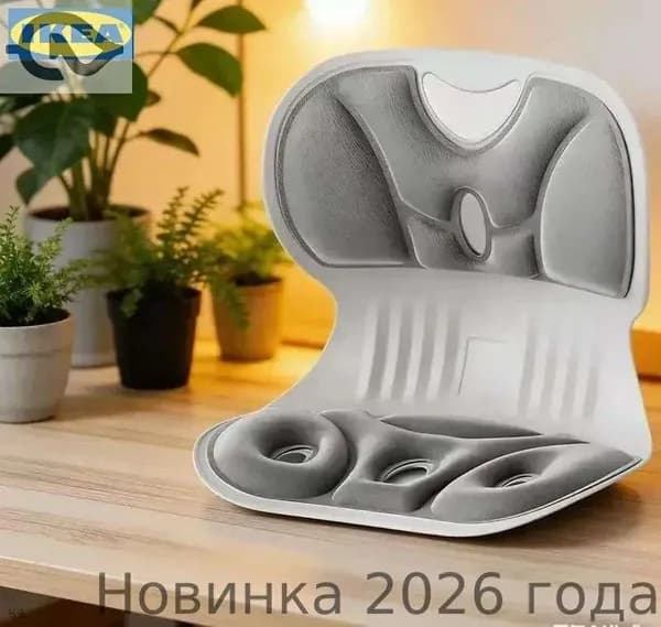 Ортопедический стул, Ткань, серый
