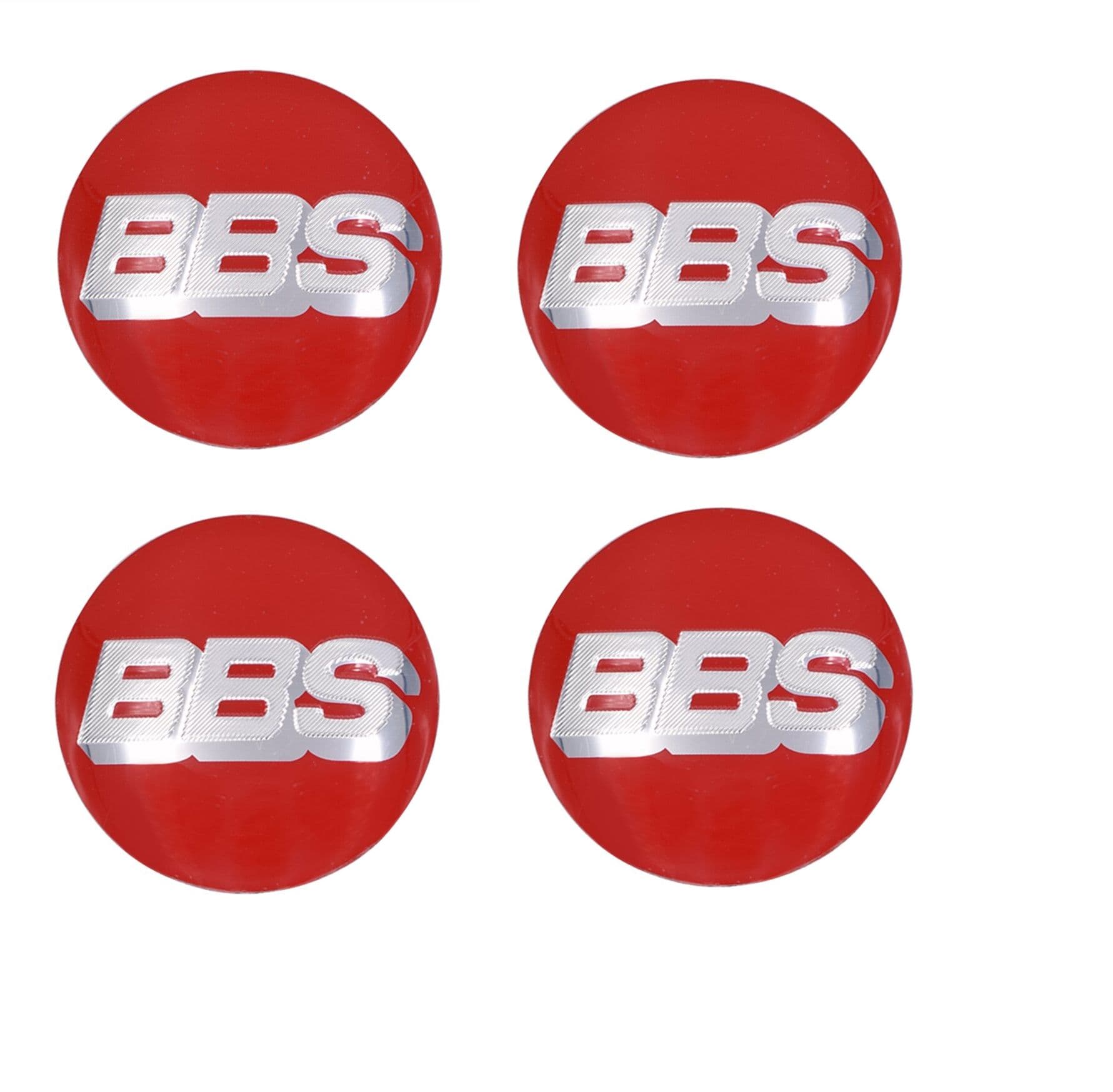 Наклейки на диски BBS красные 56 мм