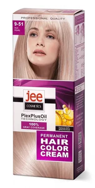 Стойкая крем-краска для волос "JEE COSMETICS" тон 9-51 Перламутровый шелк