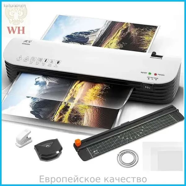 ламинатор , формат А4, белый