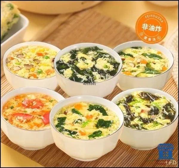 Свежие овощи и водоросли помидоры Вкусный сладкий суп быстрого приготовления 6 г * 10