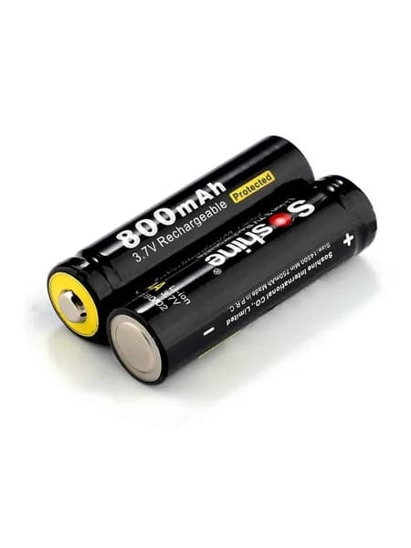Аккумулятор Li-ion Soshine 14500 3.7 v 800 mAh с защитой (2 штуки)