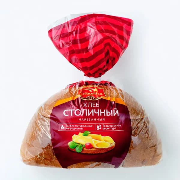 Хлеб Черемушки Столичный подовый, нарезка, 330 г