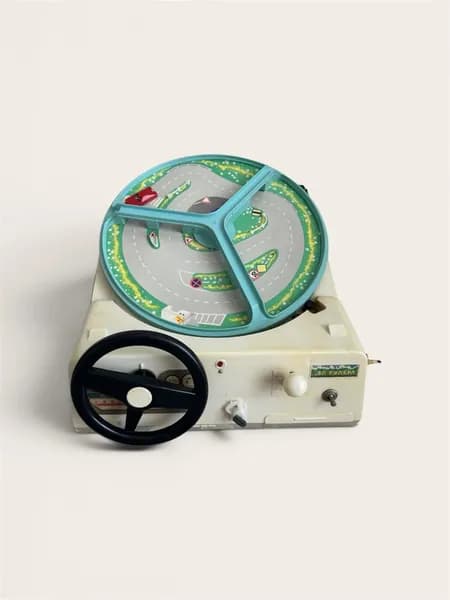 Настольная игра За рулем , 1982 г., СССР, винтаж, рабочая, в коробке, работает от сети
