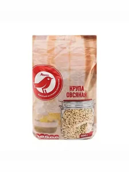 Крупа овсяная АШАН Красная птица 500 г