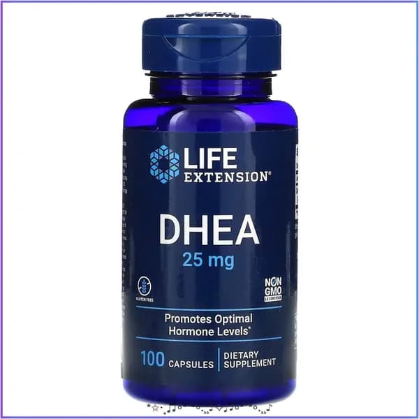 ДГЭА (дегидроэпиандростерон) Life Extension DHEA 25 мг 100 капсул