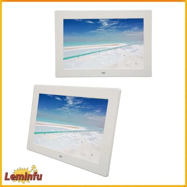 10 Inch Digital Photo Frame, Яркие цвета и высокая четкость изображения, для семейных мероприятий и просмотра Белый британский стандарт