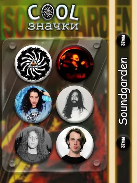 Soundgarden Значки 37 мм