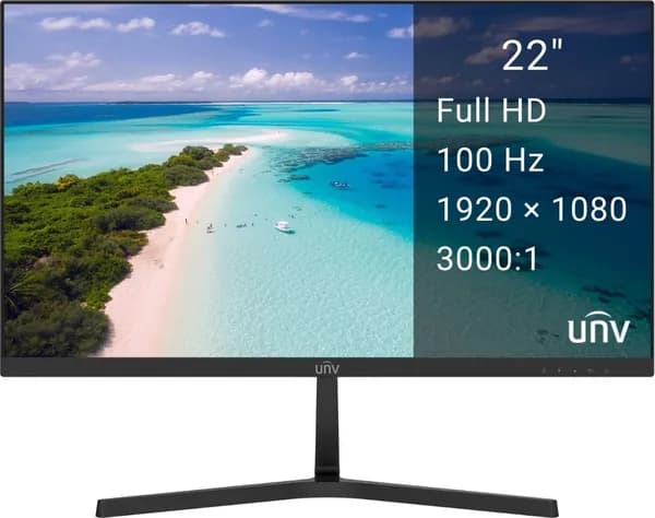 Uniview 22" Монитор, VA, 1920x1080 Full HD, 100 Гц, черный