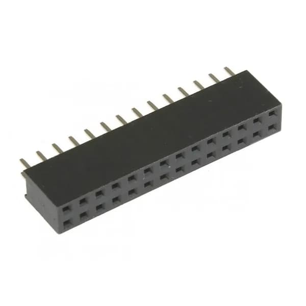 Гнездо на плату PBD-28 (DS-1023 - 2x14), прямое черное